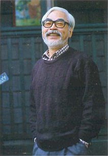 Photograph of Hayao Miyazaki, smiling